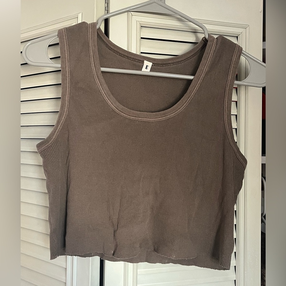 Elwood Malibu Crop Tank Vintage Brown M - Picture 2 of 7